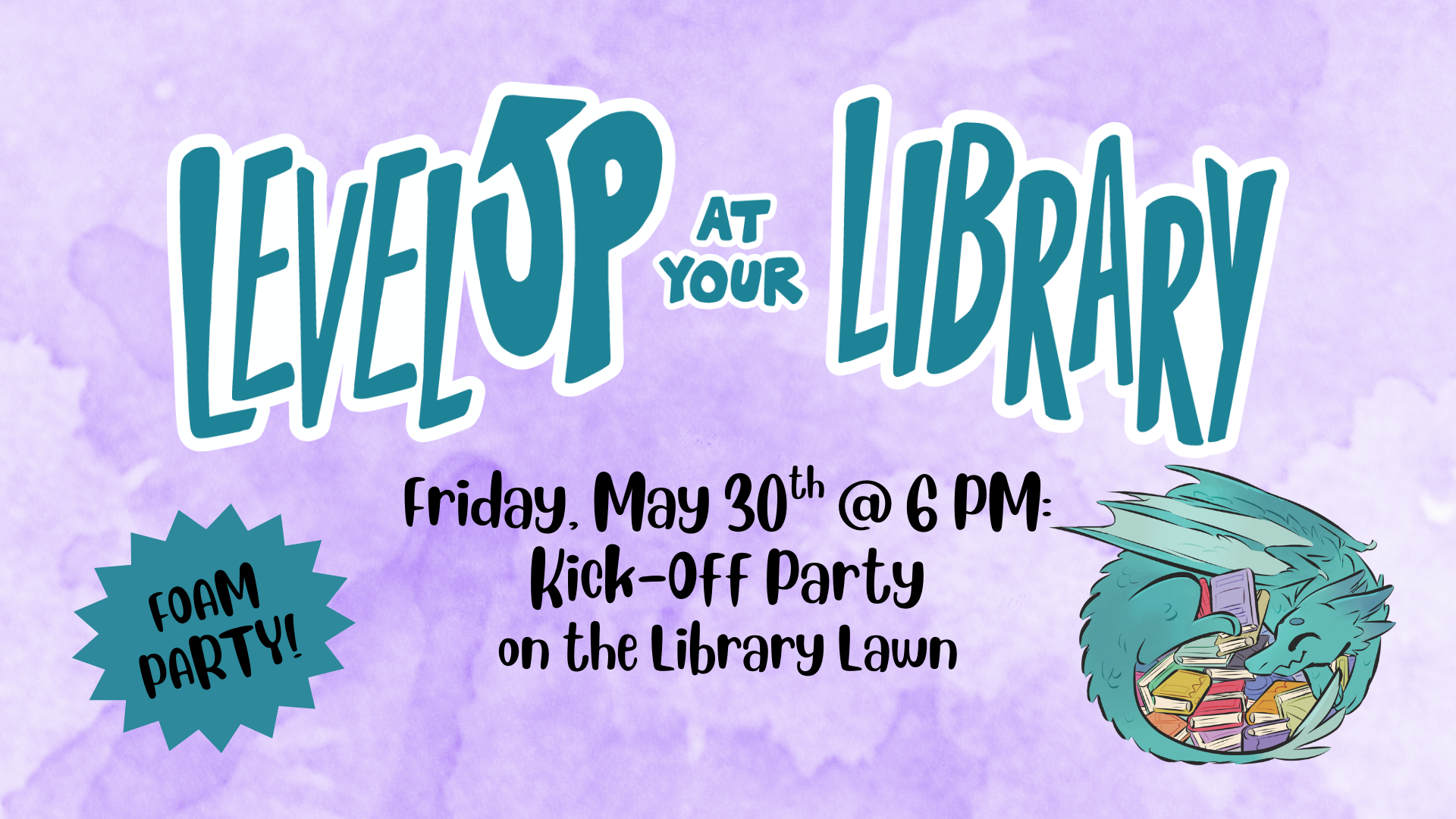 Summer Reading Kick-Off is Friday, May 30th at 6 PM