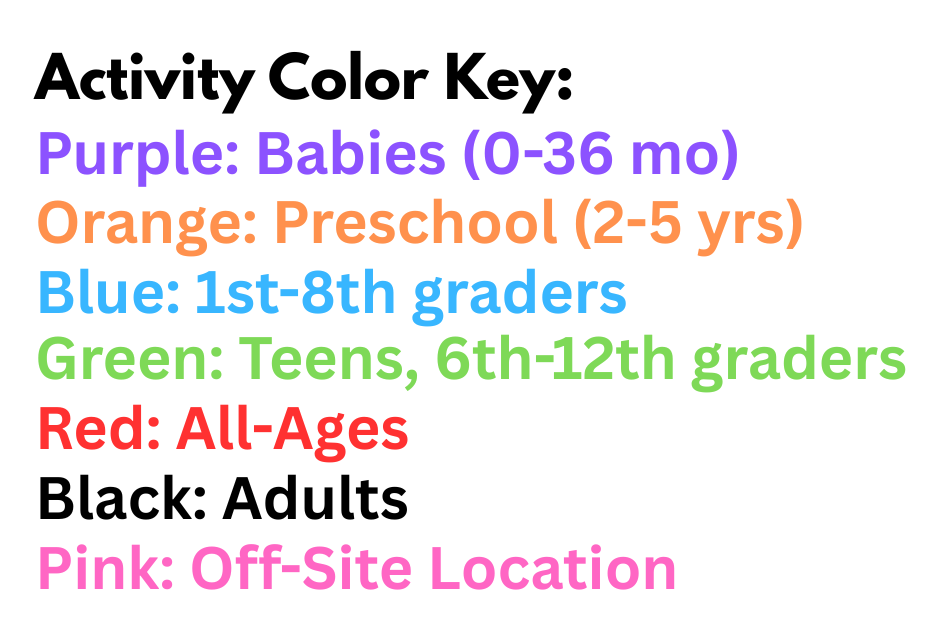 Activity Color Key