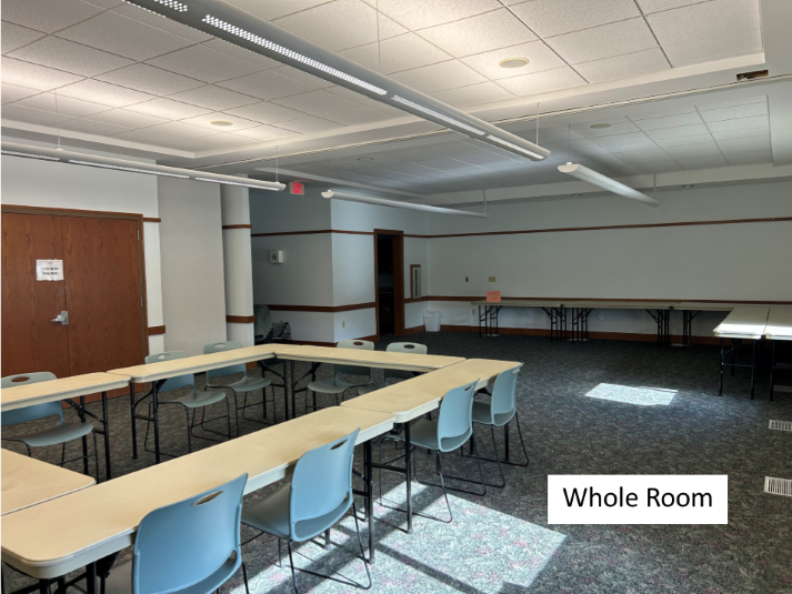 Photo of the whole community meeting room