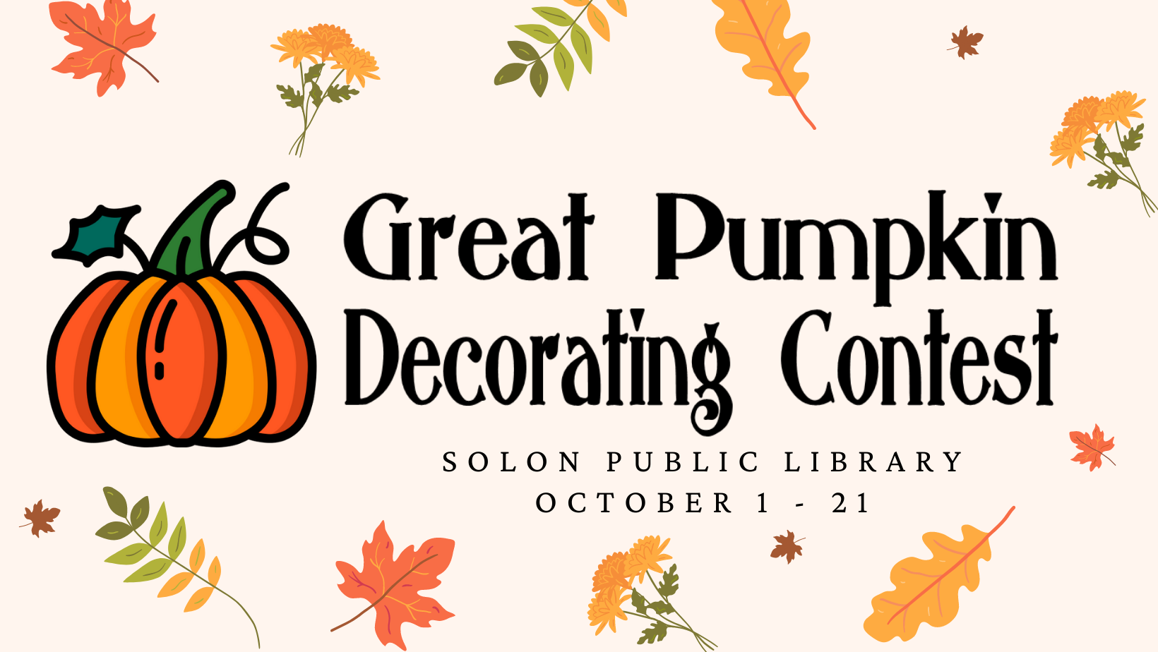 Great Pumpkin Decorating Contest