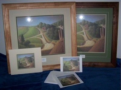 Grant Wood Print "New Road"